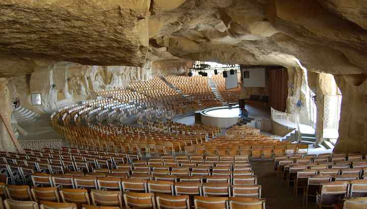 photo of the inside of 'cave church'